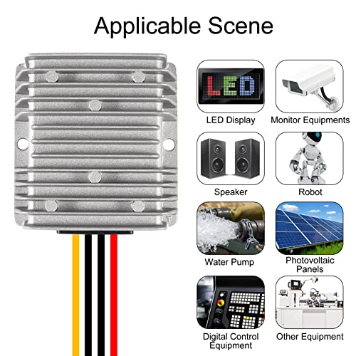 Buy AEDIKO DC Voltage Reducer Converter 8V-40V to 12V 10A - Waterproof Power Module for Golf Carts - Image 7