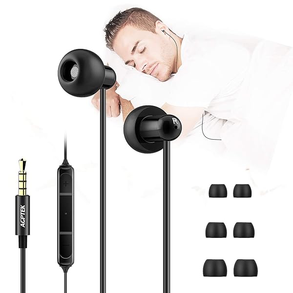 AGPTEK Sleep Earbuds: Ultra-Light Noise-Isolating Earphones for Insomnia, Side Sleepers & Travel