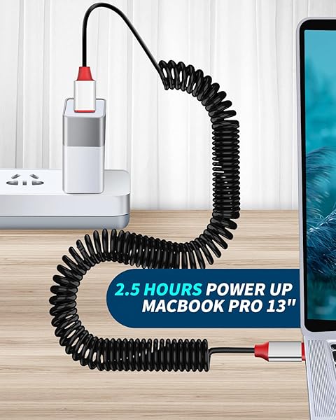 AICase Coiled USB-C to Lightning Cable for Apple CarPlay PD Charging for iPhone 14 13 12 11 X XS XR 8 Plus and AirPods Pro - Image 5