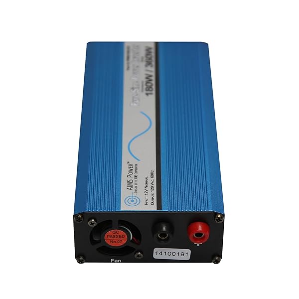 Buy AIMS 180W Pure Sine Inverter - 360W Peak, USB Port, Cables Included - Non UL Listed Power Solution - Image 5