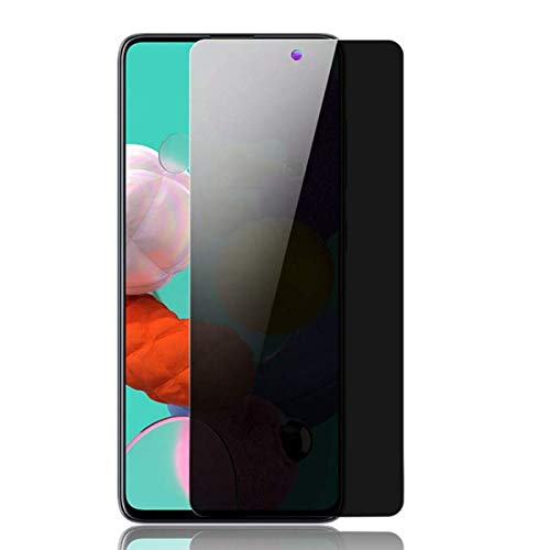 AISELAN Privacy Screen Protector for Samsung Galaxy A71 5G 2-Pack Full Coverage Tempered Glass for Galaxy A71 Phone