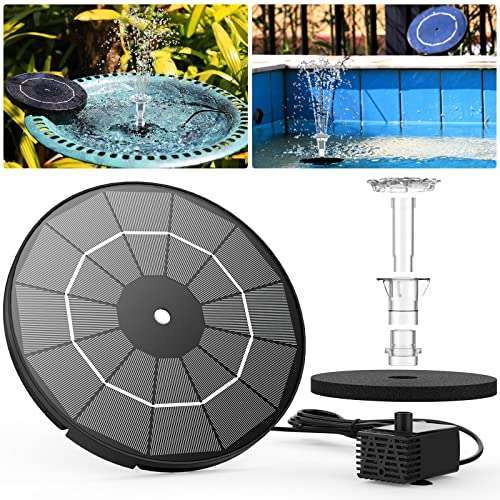 Upgrade Your Garden with AISITIN 3.5W Solar Fountain Pump - Perfect for Bird Baths, Ponds & Aquariums! - Image 4