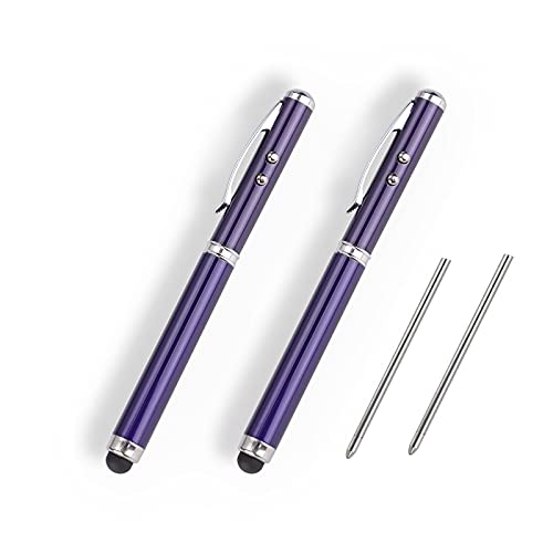 AIYIBEN Multi-Function Metal Pen: Stylus, Flashlight & Gift Idea in Transparent Blue