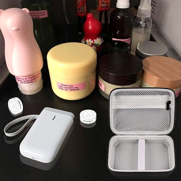 ALKOO Case for NIIMBOT D11 Label Maker and Phomemo D30 Storage Bag for Canon Ivy HP Sprocket Mini Printer Accessories Holder Box - Image 7