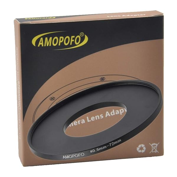 AMOPOFO 40.5mm to 72mm Step Up Ring Filter Adapter for 72mm UV ND CPL Filters Durable Metal Design - Image 5