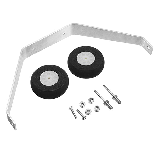 AONTOKY Aluminum Landing Gear Wheel Kit for RC Airplane Jet 25-40 Class DIY Parts