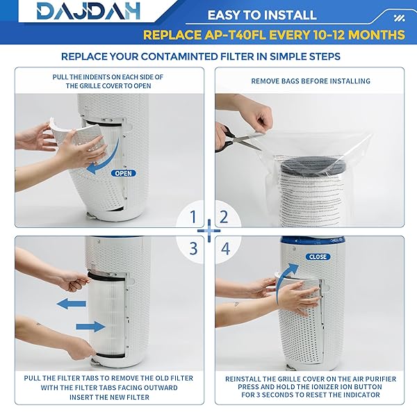 AP-T45 & AP-T40FL Replacement Filter for Homedics Total Clean 5-in-1 Air Purifier - 1-Pack Compatible Filter - Image 5