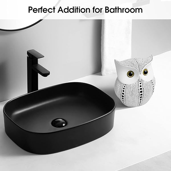 Handmade APPS2Car Owl Statue - Modern Polka Dot Bird Figurine for Home & Office Decor - Image 6