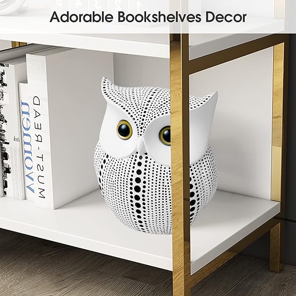 Handmade APPS2Car Owl Statue - Modern Polka Dot Bird Figurine for Home & Office Decor - Image 10