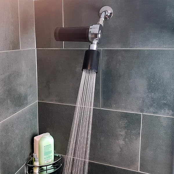 AQUAYOUTH 2.0 Carbon Shower Head Filter System Removes Chlorine Heavy Metals Great for Dry Skin Hair NSF Certified - Image 7
