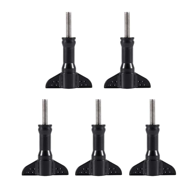 ASHATA 5Pcs Stainless Steel Thumb Knob Screws for Xiaomi Yi & AEE Sport Cameras - Easy Tightening & Loosening - Image 2