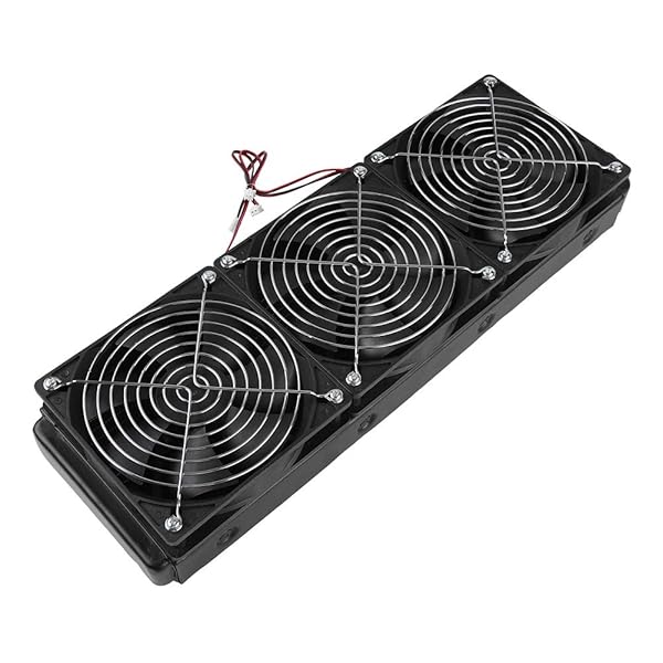 ASHATA 360mm CPU Water Cooling Radiator - 18 Pipe Aluminum Heat Exchanger for PC Cooling System