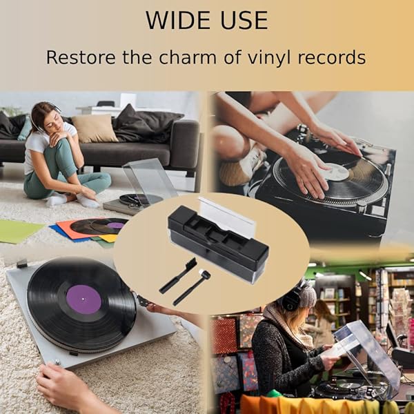 ASHATA Anti-Static Record Cleaning Brush - Portable Dust Remover for Vinyl Record Players - Image 4