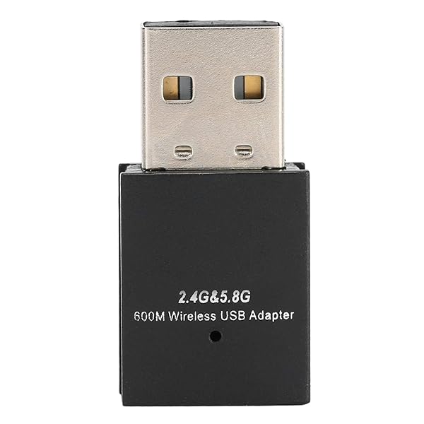 ASHATA ASHATA USB Bluetooth Dongle 600Mbps Network Adapter for PC Laptop Desktop Compatible with Windows and Android