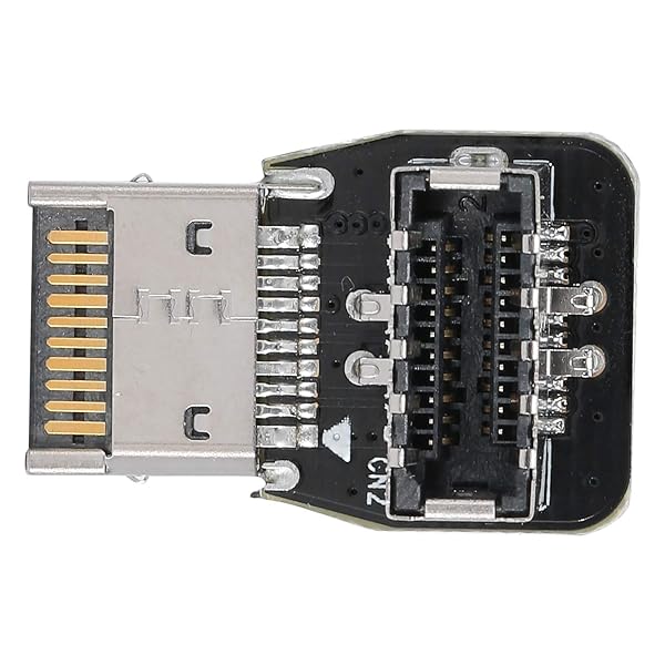 ASHATA USB Header Adapter: USB 3.1 Front Panel Socket Type E for PC Motherboard - 10G 90 Degree Elbow Converter PH74B - Image 11