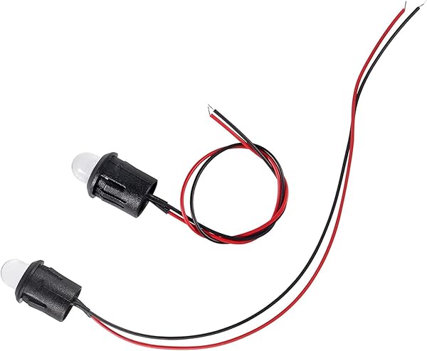 ATNSINC 25PCS Mix colors 12V 10mm LED Light Lamp Bulb Prewired Emitting Diodes Pre-Wired with 10 Holders, Battery Clip and Switch for DIY Home - Image 6