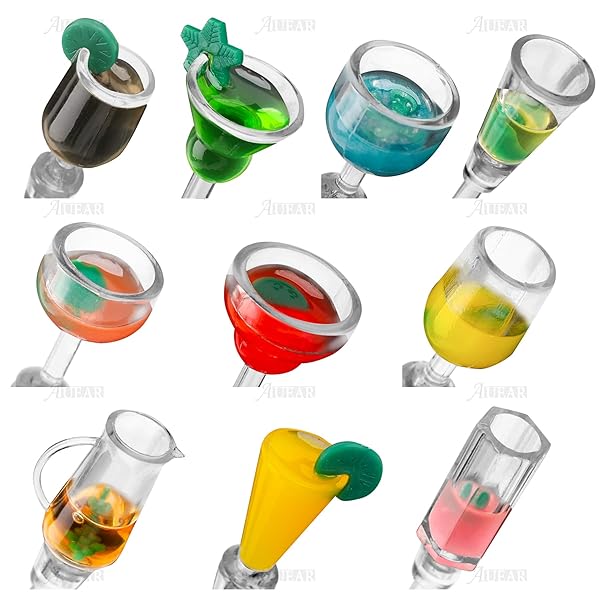 10 Pack Colorful Acrylic Swizzle Sticks - Perfect Cocktail Stirrer for Bars, Cafes & Home Use - Image 8