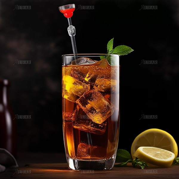 10 Pack Colorful Acrylic Swizzle Sticks - Perfect Cocktail Stirrer for Bars, Cafes & Home Use - Image 9