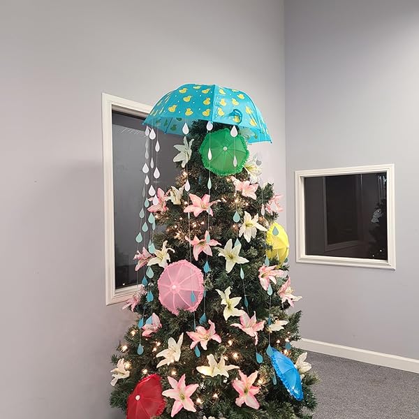 5 Pack Cute Mini Umbrellas for Photography, Crafts & Home Decor - Bright Colors for Potted Plants & Outdoor Use - Image 4