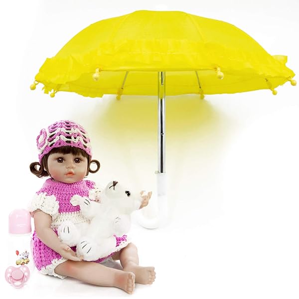 5 Pack Cute Mini Umbrellas for Photography, Crafts & Home Decor - Bright Colors for Potted Plants & Outdoor Use - Image 7