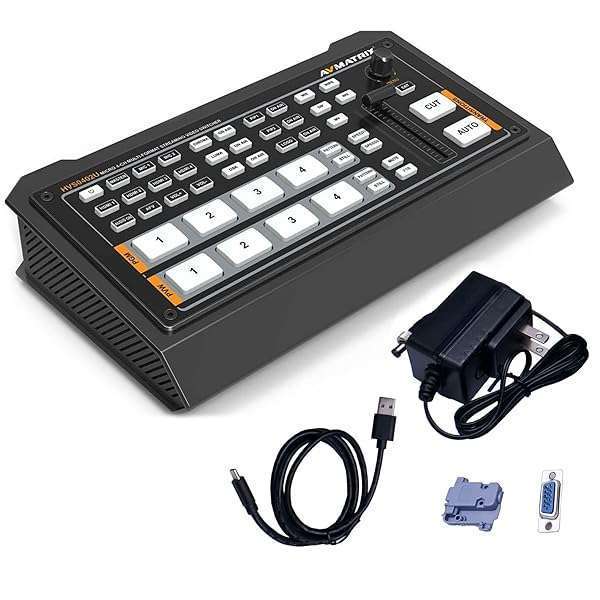 AVMatrix HVS0402U: Best 4-Channel HDMI Live Stream Video Switcher for Multi-Format Streaming