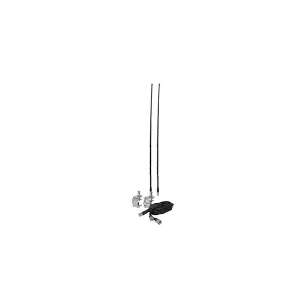 Accessories Unlimited Accessories Unlimited AUMM22-B Dual 2ft Mirror Mount CB Antenna Kit - Black | High-Quality Performance