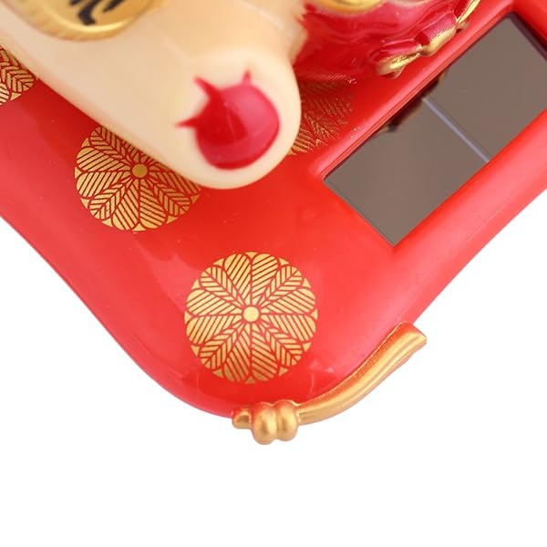 Charming Solar Waving Cat - Good Luck Decor for Home, Office & Car | Perfect Gift for Friends & Colleagues (Yellow) - Image 10