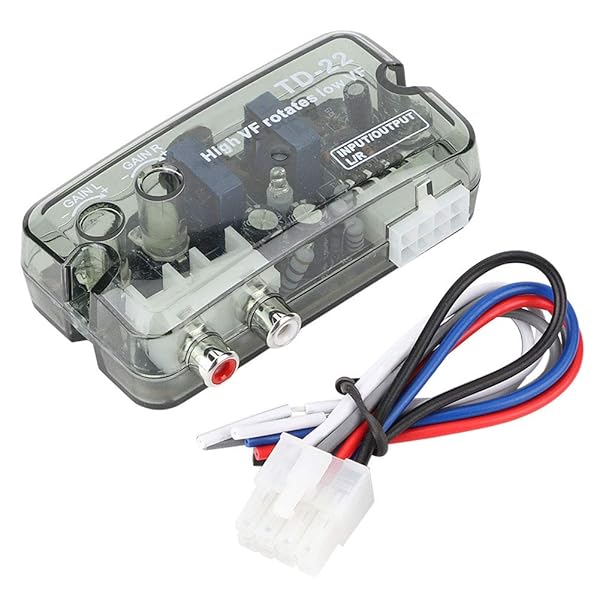 High to Low Frequency Car Audio Converter for Subwoofers & Amplifiers - Stereo Level Adapter with Control Wire