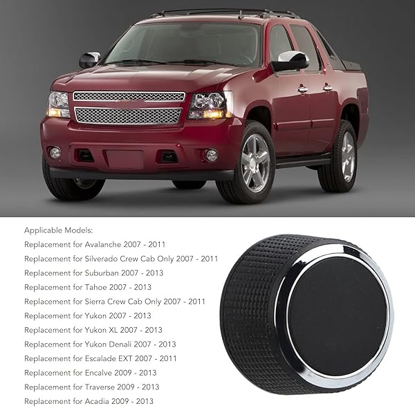 Acouto Rear Radio Volume Control Knobs Button 22912547 for 2007-2011 for 2007-2013 for Encalve 2009-2013 for 2009-2013 for 2007-2013 - Image 8
