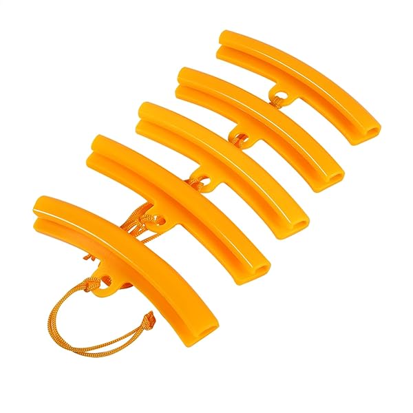 5pcs Rim Protector Tire Changer - Car & Motorcycle Wheel Savers (15cm) - Durable Orange Rim Guards & Tyre Tools