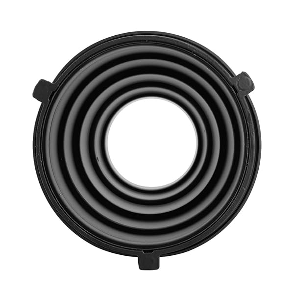 Acouto Bowens Aluminium Alloy Snoot with Honeycomb Grid and 4 Color Gels for Studio Strobe Flash Lighting Direction - Image 8