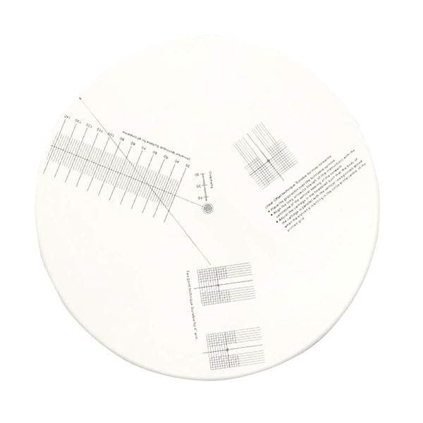 Ultimate Acrylic Turntable Mat & Cartridge Alignment Tool for Perfect LP Calibration