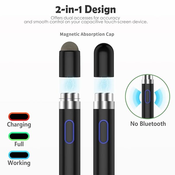 Active Stylus Pen for iOS & Android: Dual Tips for Precise Drawing on iPhone, iPad, Samsung & Kindle - Image 5