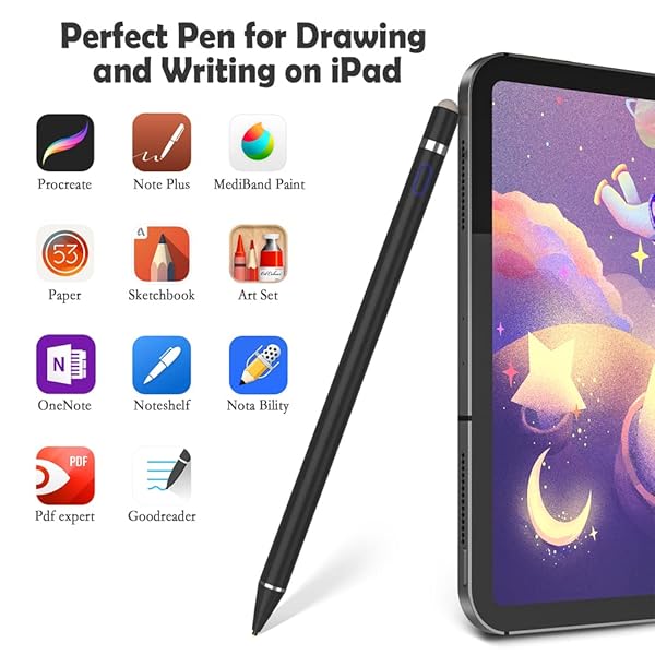 Active Stylus Pen for iOS & Android: Dual Tips for Precise Drawing on iPhone, iPad, Samsung & Kindle - Image 6