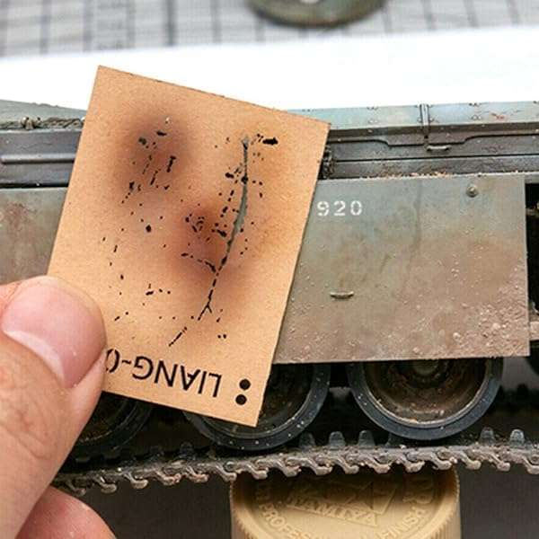 Acxico DIY Weathering Airbrush Stencils for 1/35, 1/48, 1/72 Scale Models - Perfect Decoration Tools - Image 6