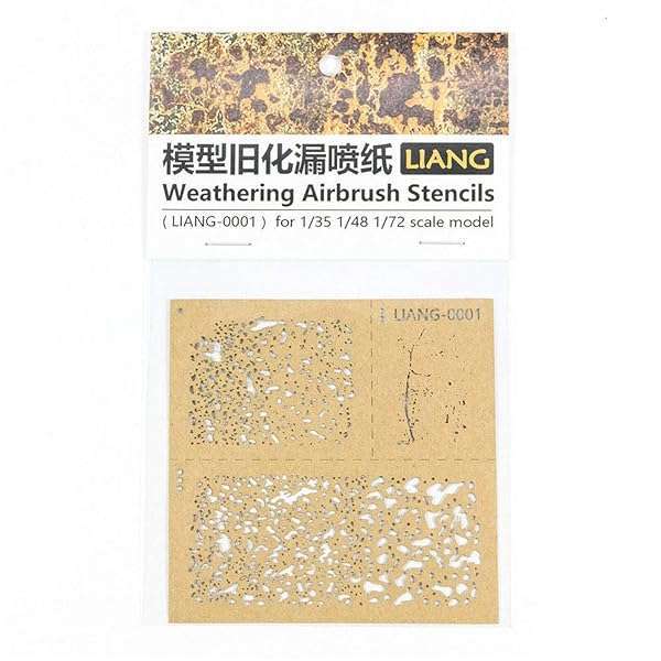 Acxico DIY Weathering Airbrush Stencils for 1/35, 1/48, 1/72 Scale Models - Perfect Decoration Tools - Image 9
