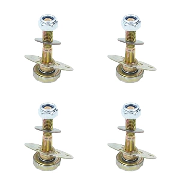 Acxico 4Pcs Rocking Chair Bearing Kits - Durable Metal Connecting Screws for Furniture Stability