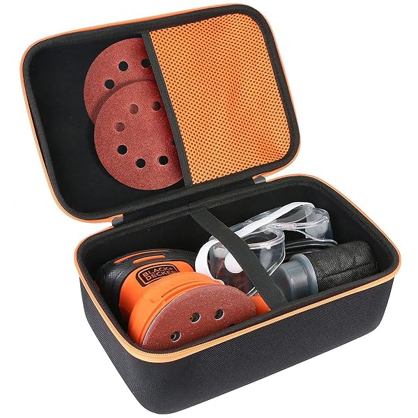 Aenllosi Hard Carrying Case for BLACK+DECKER Random Orbit Sander BDERO100 Durable Protection and Easy Transport