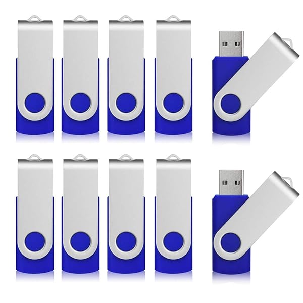 Buy Aiibe 32GB USB Flash Drive 10 Pack - Swivel Design, Bulk Storage Solution for Easy Data Transfer