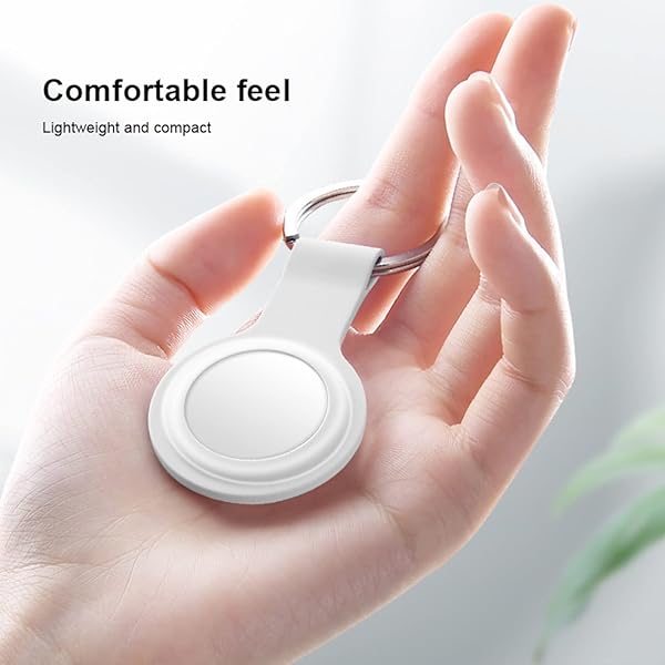 Pink Silicone AirTag Keyring Case with Hook - Anti-Lost, Shock Resistant for Keys, Bags, Luggage & Pets - Image 5