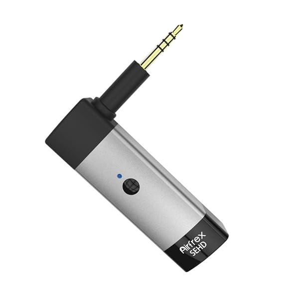 Airfrex Bluetooth Adapter for Sennheiser HD598 Series: Wireless Audio Receiver with Mic & 2.5mm Jack