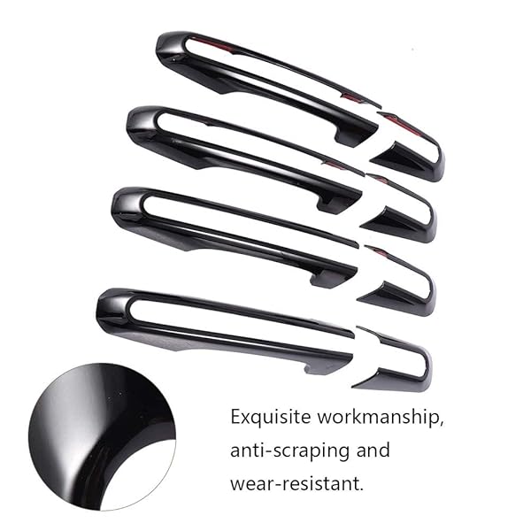 Akozon 8Pcs Exterior Door Handle Cover Trim for Range Rover Sport Evoque Discovery 5 Car Accessories - Image 2