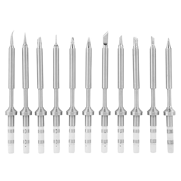 Upgrade Your TS100: Akozon Mini Stainless Steel Soldering Iron Tips Replacement Set (11pcs) - Image 2