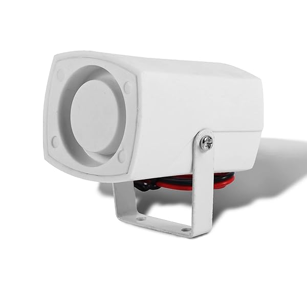 High-Volume Wired Mini Horn Siren for Home & Vehicle Security - 110dB DC 12V Alarm System