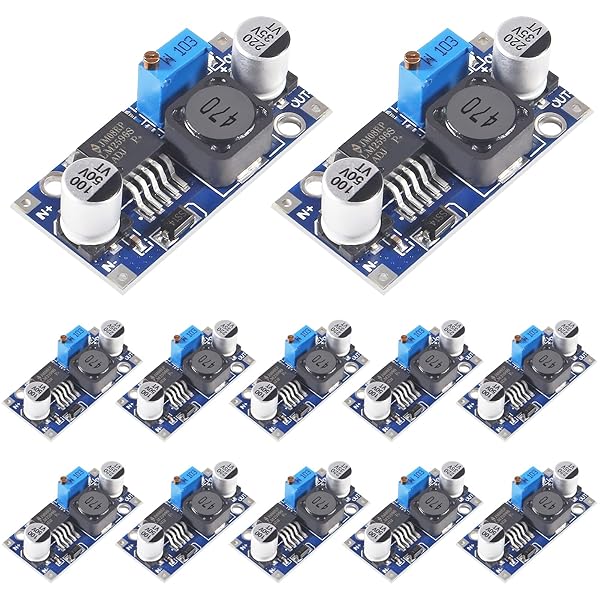 Alinan 12pcs LM2596 Buck Converter Module - Adjustable 3A DC-DC Voltage Regulator 3-40V to 1.5-35V High Efficiency - Image 2