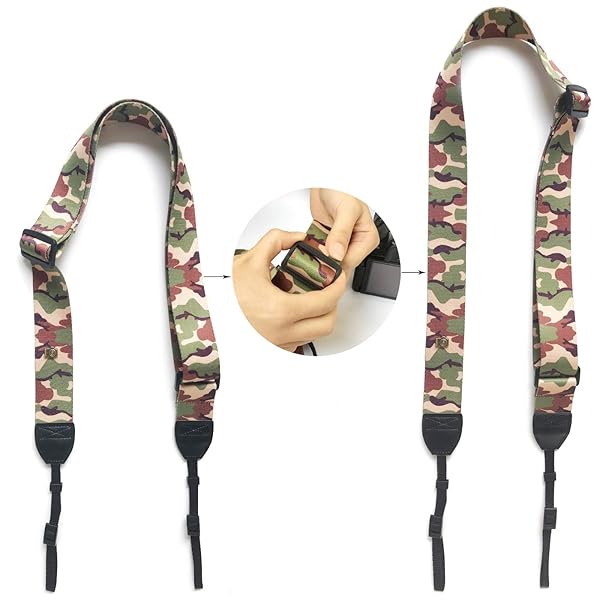 Adjustable Vintage Camera Strap for DSLR/SLR - Soft Neck & Shoulder Belt for Nikon, Canon, Sony & More - Image 5