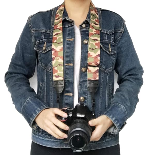 Adjustable Vintage Camera Strap for DSLR/SLR - Soft Neck & Shoulder Belt for Nikon, Canon, Sony & More - Image 6