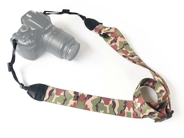 Adjustable Vintage Camera Strap for DSLR/SLR - Soft Neck & Shoulder Belt for Nikon, Canon, Sony & More - Image 2