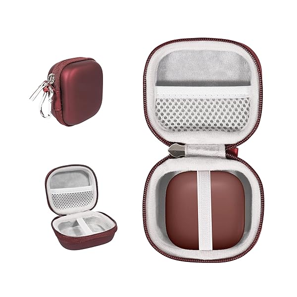 Alltravel Earbuds Case for Powerbeats Pro and Beats Fit Pro Dark Red Durable Protection