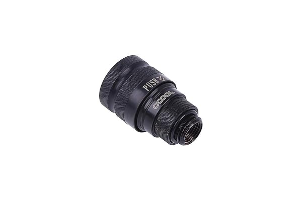 Alphacool 17441 Eiszapfen Quick Release Connector G1/4 - Deep Black Water Cooling Fittings for Optimal Performance